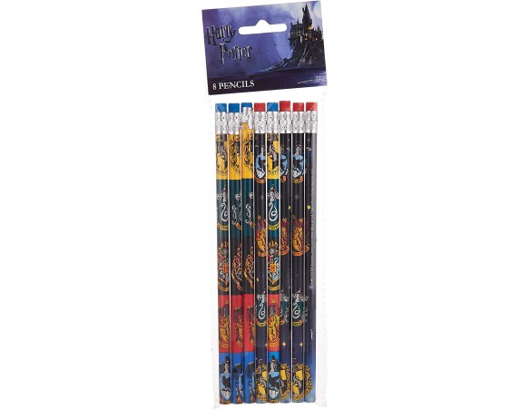 Unique Party 59069 Harry Potter Matite, Multicolore, Confezione da 8 pezzi