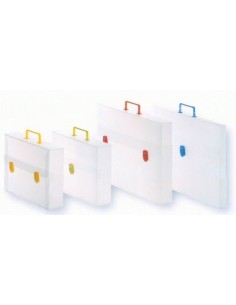 VALIGIA POLIONDA BIANCA 38X53X6 DOPPIA CHIUSURA MONTATE
