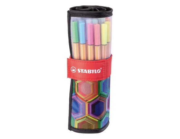 ASTUCCIO ROTOLO Stabilo fineliner point 88 rotolo 25 pz. Party line