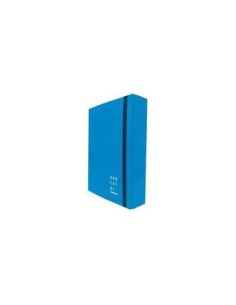 PORTAPROGETTI CON ELASTICO 7 CM BLU