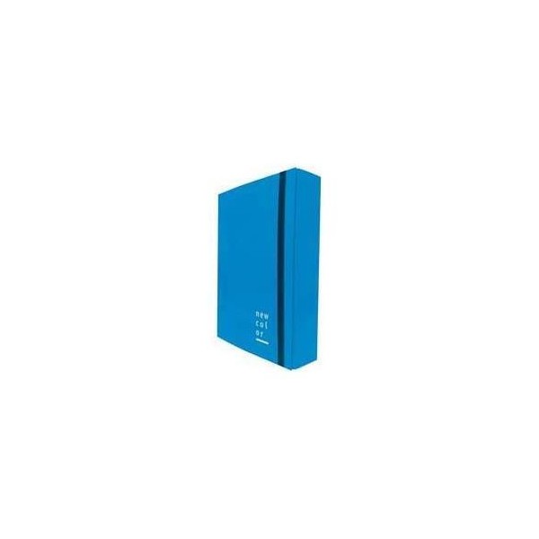 PORTAPROGETTI CON ELASTICO 7 CM BLU