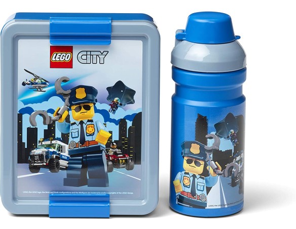 Portamerenda più borraccia Set per il pranzo al sacco LEGO CITY portavivande e bottiglia