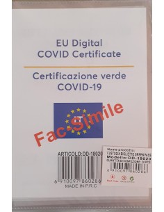 Porta custodia biglietto green pass