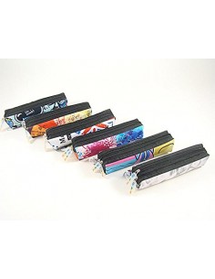 SACCUCCIOLO ASTUCCIO MINI 2ZIP GRAFFITI LEBEZ 80748