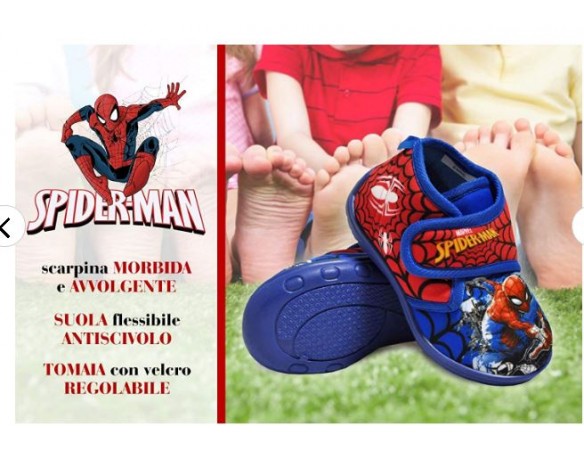 PANTOFOLA SPIDERMAN BIMBO CHIUSA DAL 20 AL 23 SPP 7750