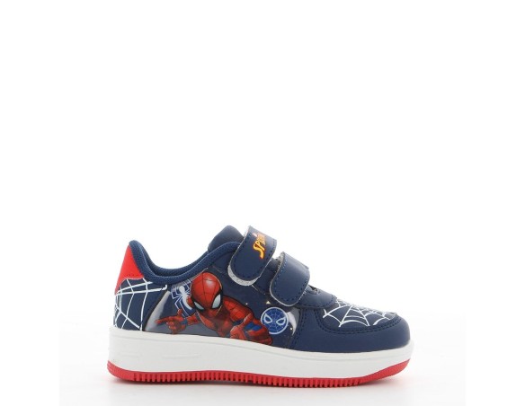 Scarpa Spiderman SPIDER MAN - Sneakers blu con strappi e stampa plastificata personaggio laterale SPI5380 DAL 25 AL 32