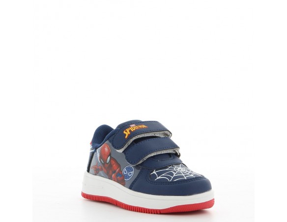 Scarpa Spiderman SPIDER MAN - Sneakers blu con strappi e stampa plastificata personaggio laterale SPI5380 DAL 25 AL 32