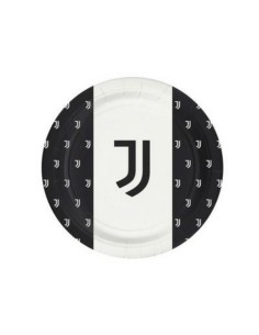 Piatti 18 cm Juve Juventus 8 pz FESTA FESTIVO COMPLEANNO