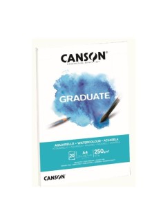 CANSON BLOCCO GRADUATE ACQUERELLO A4 20 FOGLI 250GR....