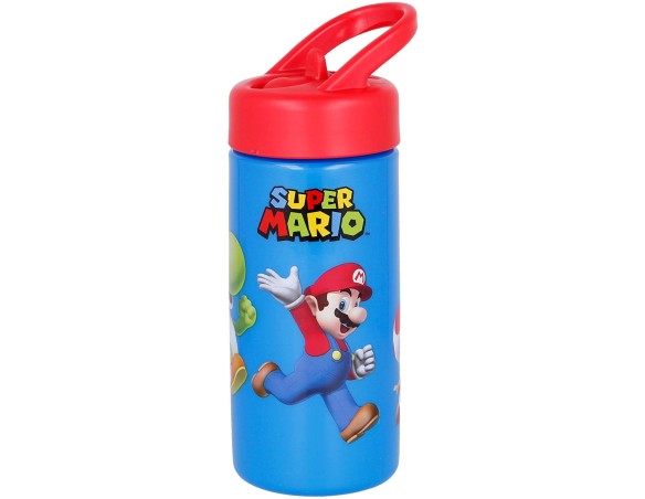 Supermario | Borraccia con Cannuccia Playground 420 ml Super Mario