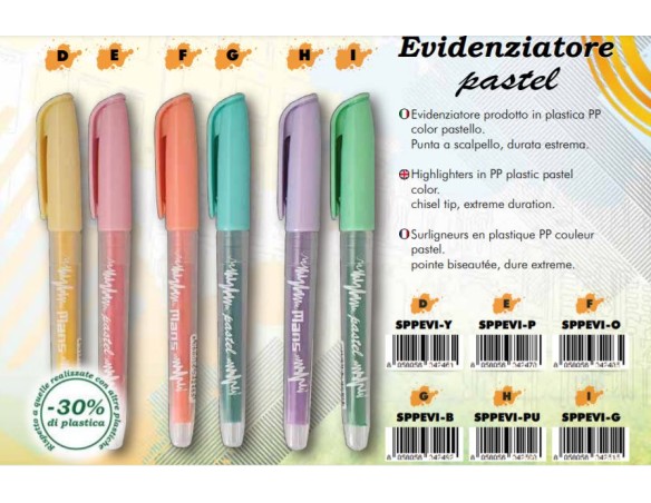 Evidenziatore Eco Pastello A penna Verde