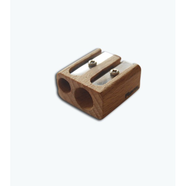 Temperino a 2 posti fori in bamboo grezzo mod....