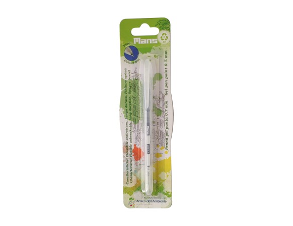 Penna punta eco 0,7 mm a gel inchiostro blu flex