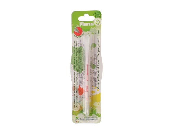 Penna punta eco 0,7 mm a gel inchiostro rosso flex