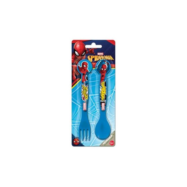 SET DUE POSATE SPIDERMAN IN PLASTICA RIGIDA