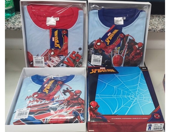 PIGIAMA CALDO COTONE SPIDERMAN 0087