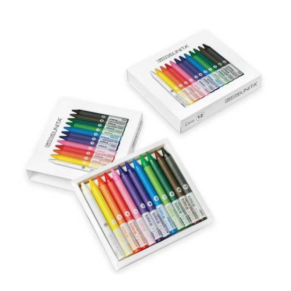 PASTELLI A CERA 12 COLORI TINTAUNITA