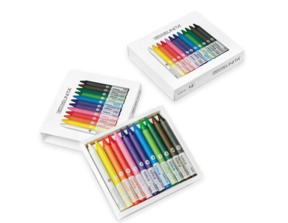 PASTELLI A CERA 12 COLORI TINTAUNITA