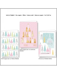 BIGLIETTO CROMO NATALE PASTELLO 40631 C.U.