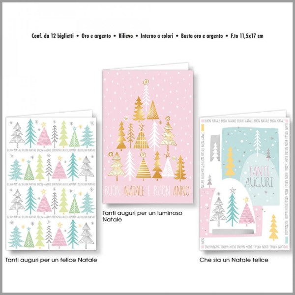 BIGLIETTO CROMO NATALE PASTELLO 40631 C.U.