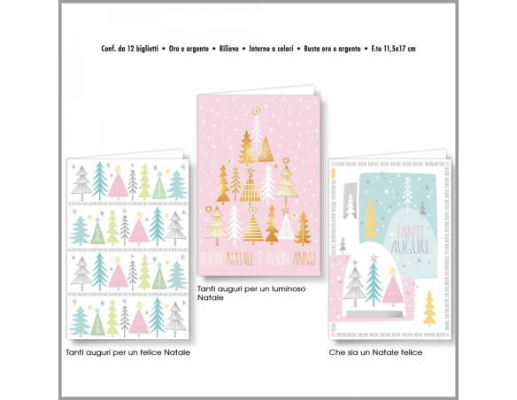 BIGLIETTO CROMO NATALE PASTELLO 40631 C.U.
