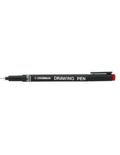 PENNARELLI PIGMENT SNOWMAN 005 DRAWNING PEN ROSSO