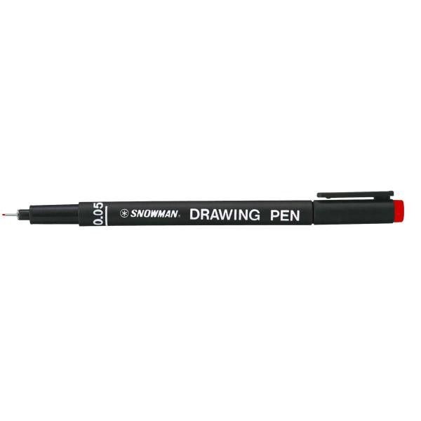 PENNARELLI PIGMENT SNOWMAN 005 DRAWNING PEN ROSSO