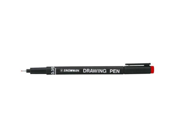 PENNARELLI PIGMENT SNOWMAN 005 DRAWNING PEN ROSSO