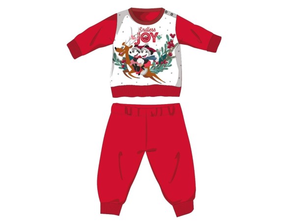 PIGIAMA FELPATO FELPINA MINNIE baby DISNEY TOPOLINO BAMBINA NATALE dis 0159