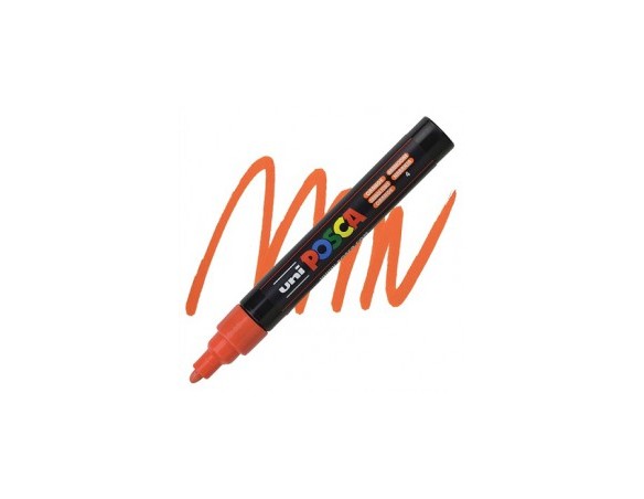 PENNARELLO UNI POSCA UNIPOSCA MM.2,5 ARANCIONE 4 (COLORE ARANCIO)