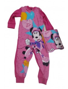 Tutona Pigiama Intero Minnie Disney Bambina In Caldo Cotone