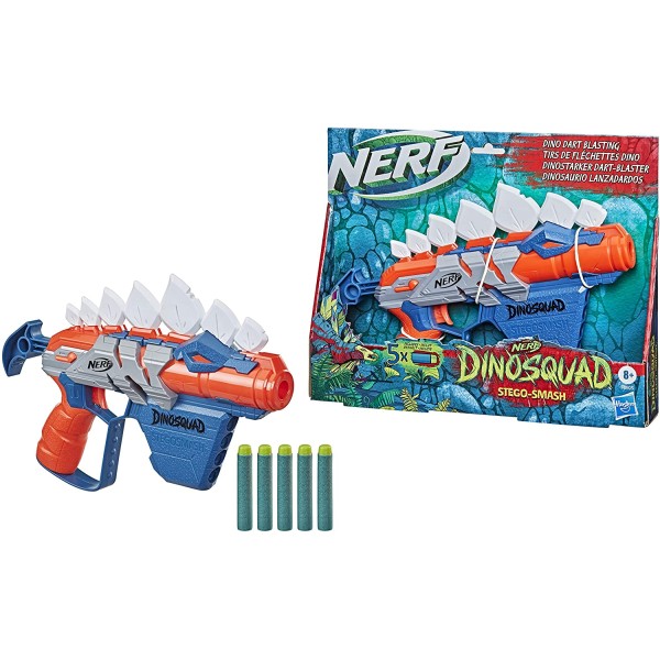 Nerf DinoSquad Stegosmash, blaster con supporto...
