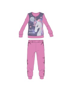 Pigiama In Pile unicorno bambina invernale 0063
