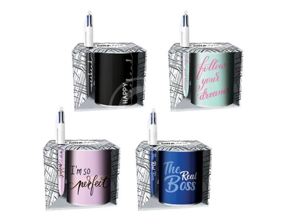 TAZZA TINTA UNITA CON BIC 4 COLORI 50755