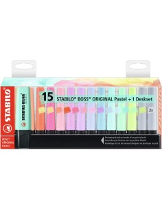 Evidenziatore - STABILO BOSS ORIGINAL Pastel Desk-Set -...