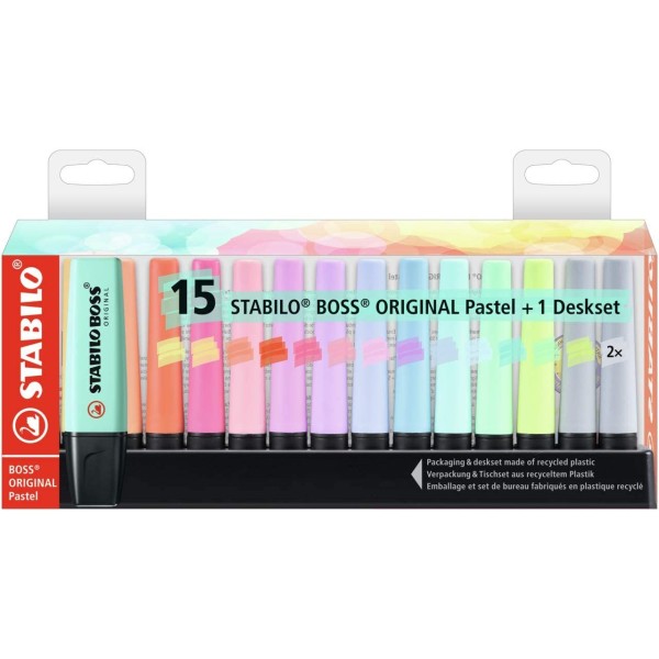 Evidenziatore - STABILO BOSS ORIGINAL Pastel...
