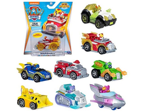 Paw Patrol- Veicolo die-cast True Metal da Paw Patrol- IL FILM da collezione, in scala 1:55, giocattoli per bambini dai 3 anni 
