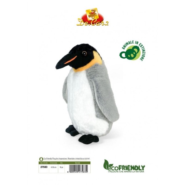 PELUCHE PINGUINO IMPERATORE CM 30 ECO FRIENDLY...