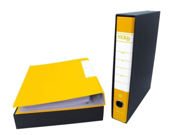 Raccoglitore Registratore Protocollo Dorso 5 33,5x28 Cm Giallo