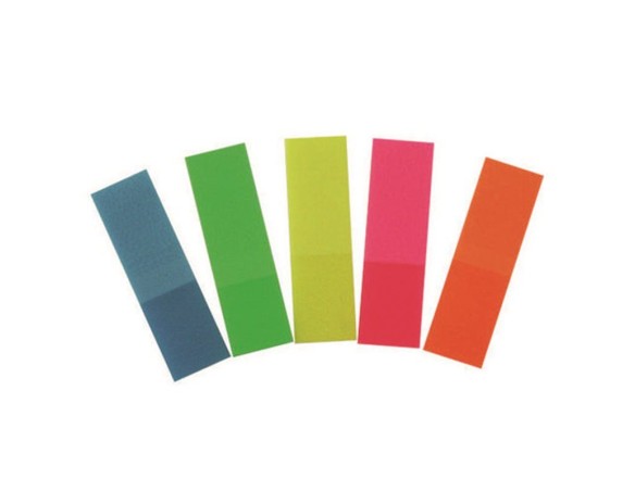 SEGNALIBRI SEGNAPAGINE PLASTIFICATI LINGUETTE ADESIVE BLOCCO MEMO
