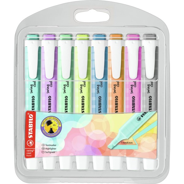Evidenziatore - STABILO swing cool Pastel -...