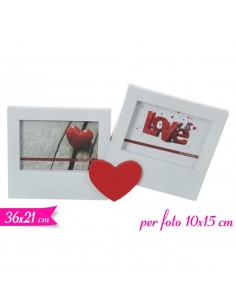 PORTA FOTO CON CUORE PER FOTO 10X15 CM 782073  ( ideale...