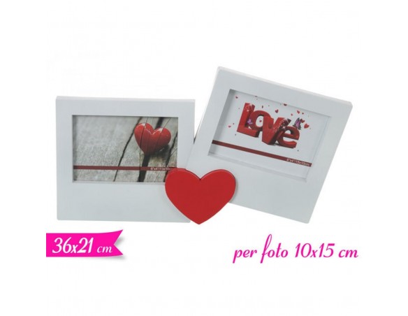 PORTA FOTO CON CUORE PER FOTO 10X15 CM 782073  ( ideale per san valentino )