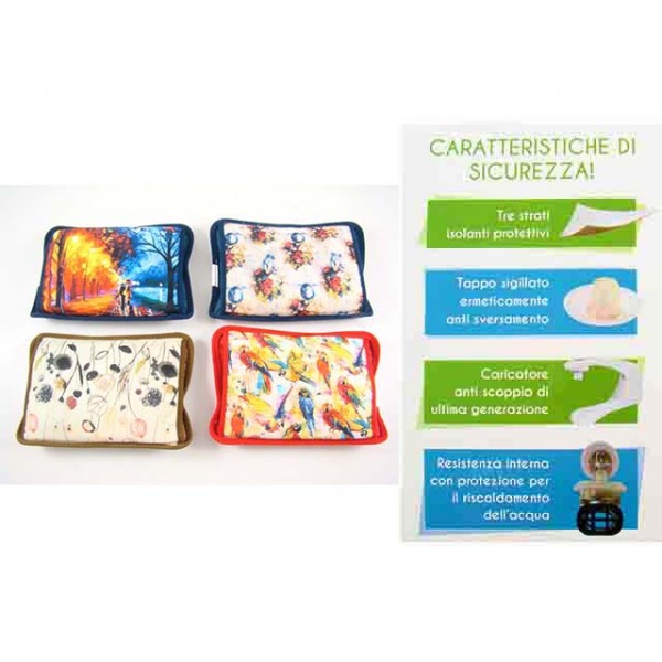 BORSA ELETTRICA ACQUA CALDA COLLEZIONE FLOREALE
