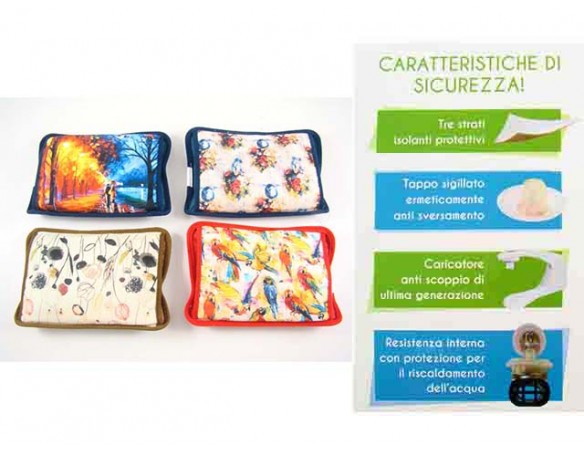 BORSA ELETTRICA ACQUA CALDA COLLEZIONE FLOREALE