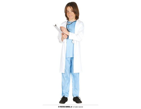 Costume Vestito DOTTORE CHIRURGO BAMBINO carnevale