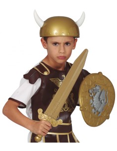Set guerriero - scudo e casco - 2pz