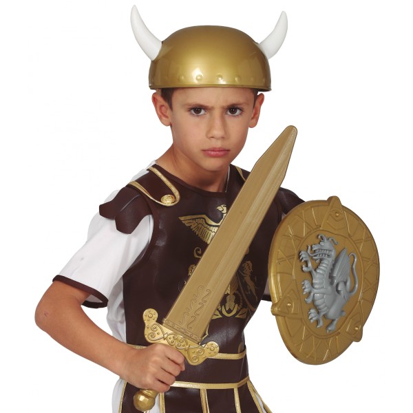 Set guerriero - scudo e casco - 2pz