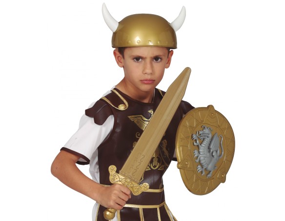 Set guerriero - scudo e casco - 2pz