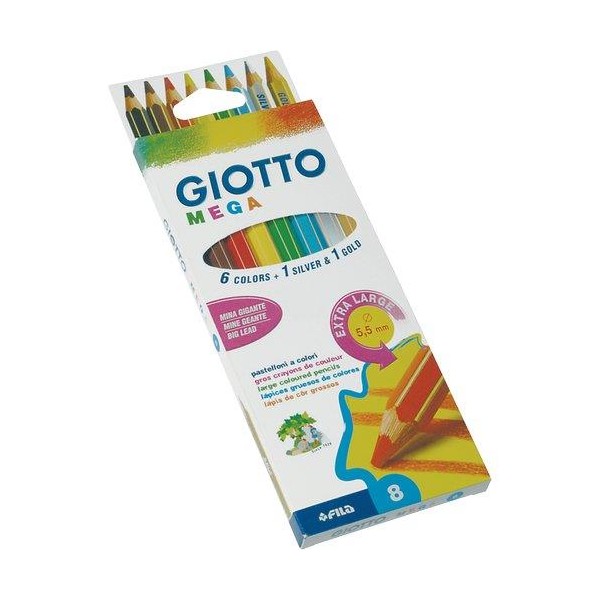 Pastelli Pastelloni Giotto Mega - assortiti -...